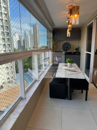 Imagem Vendo Apartamento com 131 m², 3 suítes + DCE, varanda gourmet, sala p/ 2 ambientes e 2 vagas