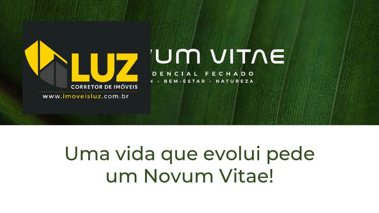 Imagem Novum Vitae - Um novo estilo de vida começa aqui