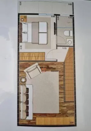 Imagem Apartamento Duplex com 2 dormitórios à venda, 76 m² por R$ 430.000 - Maranduba - Ubatuba/SP