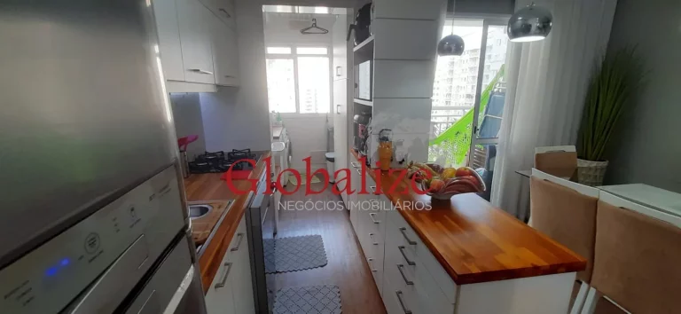 Imagem Belo apartamento em Santos no Marapé em condomínio de Altíssimo Padrão,2 dormitórios, uma suíte, uma vaga privativa, piscina por R$ 615.000,00