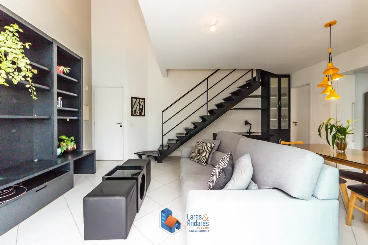 Imagem Duplex para venda e locação em Vila Nova Conceição com 1 quarto, sendo 1 suíte, 74m²