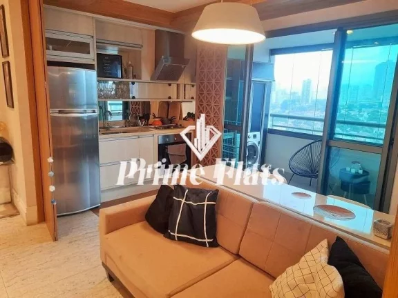 Foto do imóvel Flat disponível para locação no Gran Estanconfor Veranda Berrini, com 49m², 1 dormitório e 1 vaga em Rua Ribeiro do Vale