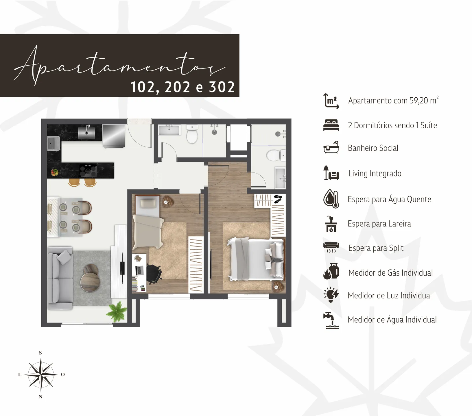 Imagem Apartamento à venda em Gramado, Moura, com 2 quartos, 67.11m2
