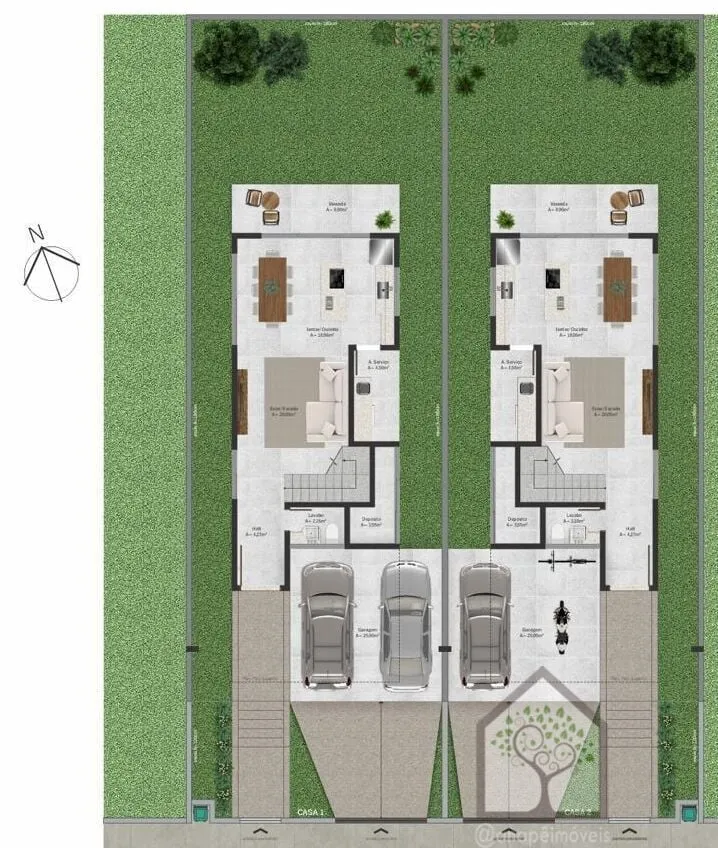 Imagem Casa de alto padrão - 3 suítes e 2 vagas - Rio Tavares - Florianópolis