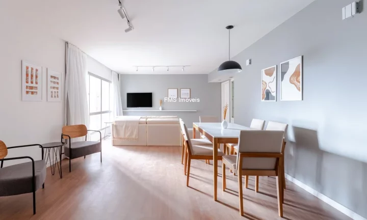 Imagem Apartamento para locação na Consolação com 4 quartos, 1 suíte, 1 sala, 3 banheiros, 2 vagas, 129m².