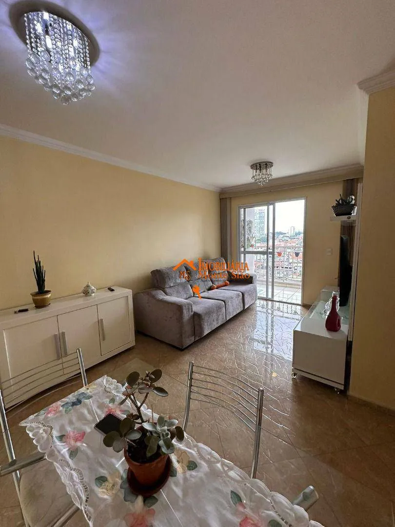 Imagem Apartamento 77m² à Venda no Parque Residence | 3 Dorms (1 Suíte) | Varanda Gourmet | Lazer Completo | Ao Lado do Shopping Maia