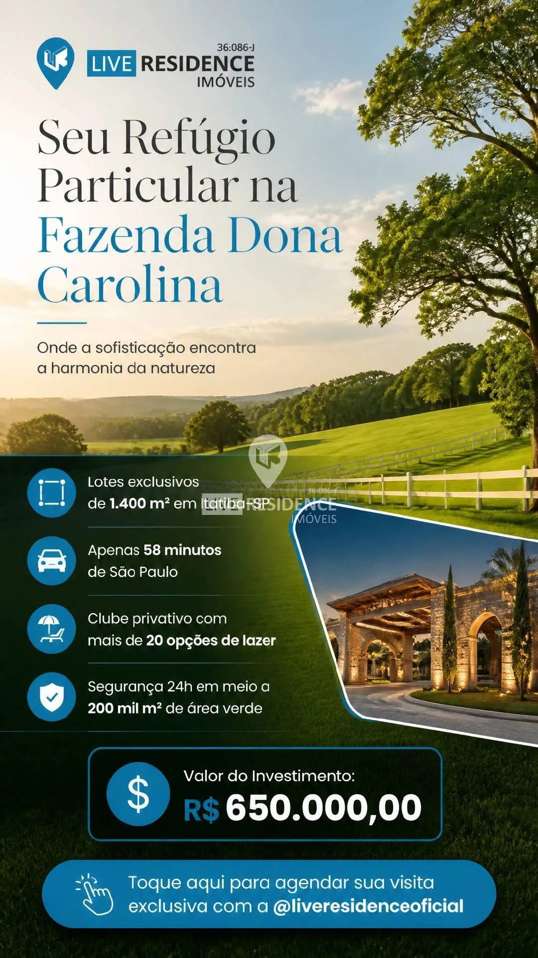 Imagem Condomínio Fazenda Dona Carolina, em Itatiba-SP
