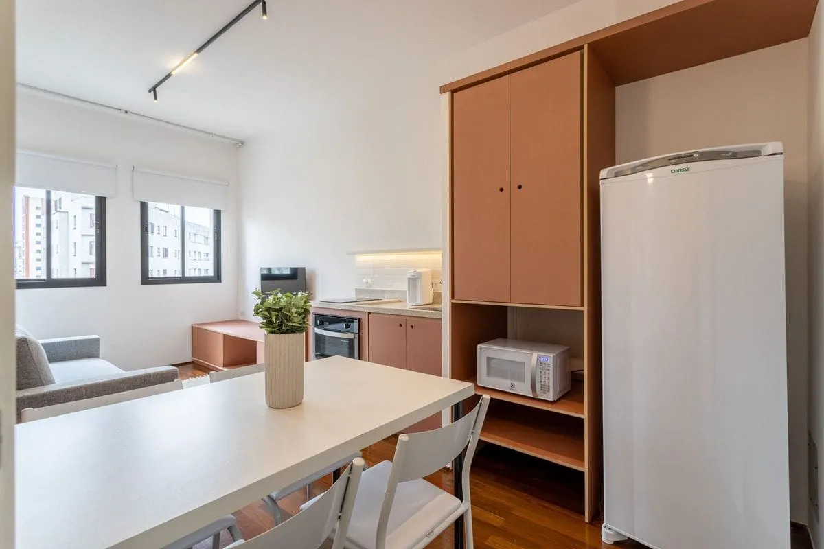 Imagem Apartamento com 1 Quarto para alugar, 27m² - Santa Cecília
