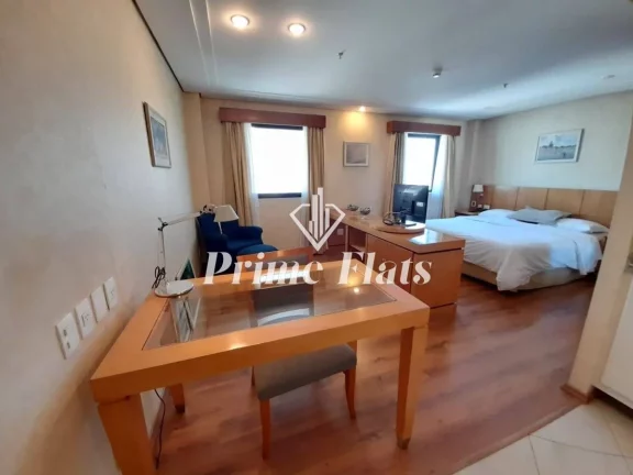 Imagem Flat disponível para locação no Meliá Jardim Europa no Itaim Bibi, com 29m², 1 dormitório e 1 vaga de garagem