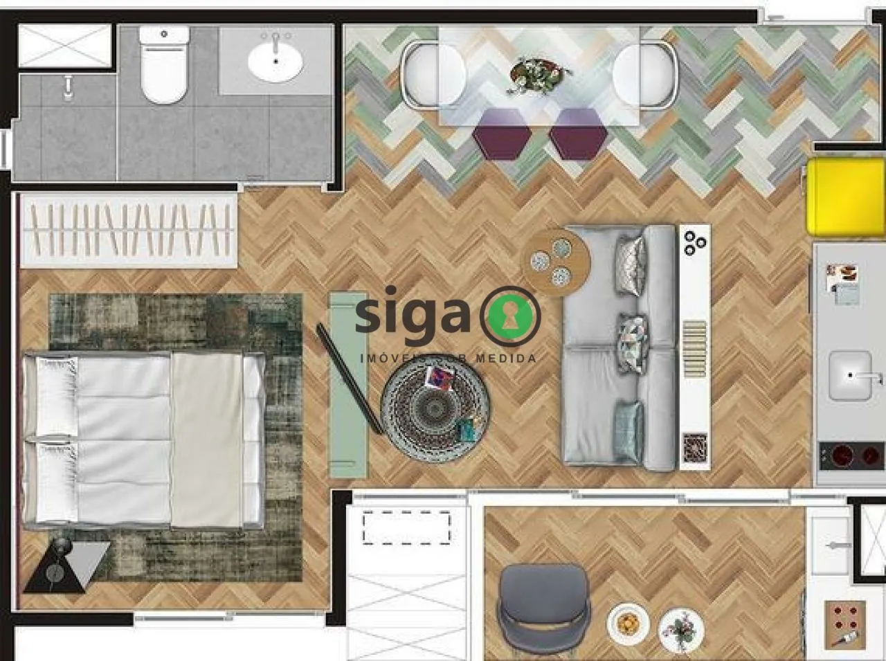 Imagem Lindo apartamento de 36 metros, 1 dormitório na melhor localização do Sumaré