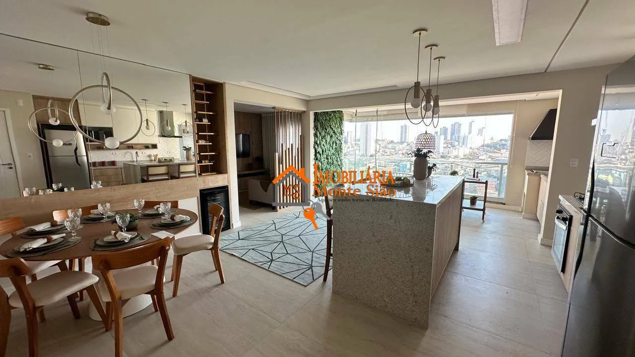 Foto do imóvel Apartamento Alto Padrão Village Residence | Mobiliado | Andar Alto | Varanda Gourmet | 3 Vagas | Guarulhos