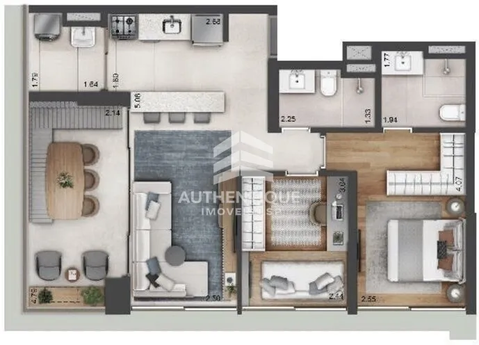 Imagem HELBOR OPEN MIND - Apartamento no bairro Chácara Santo Antonio à venda