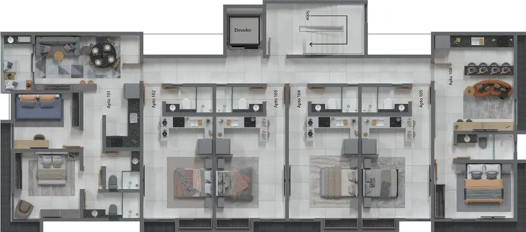 Imagem Flat de 24 m² com varanda em Intermares, Cabedelo. Condomínio com piscina, espaço gourmet, academia e excelente localização a poucos passos da praia.