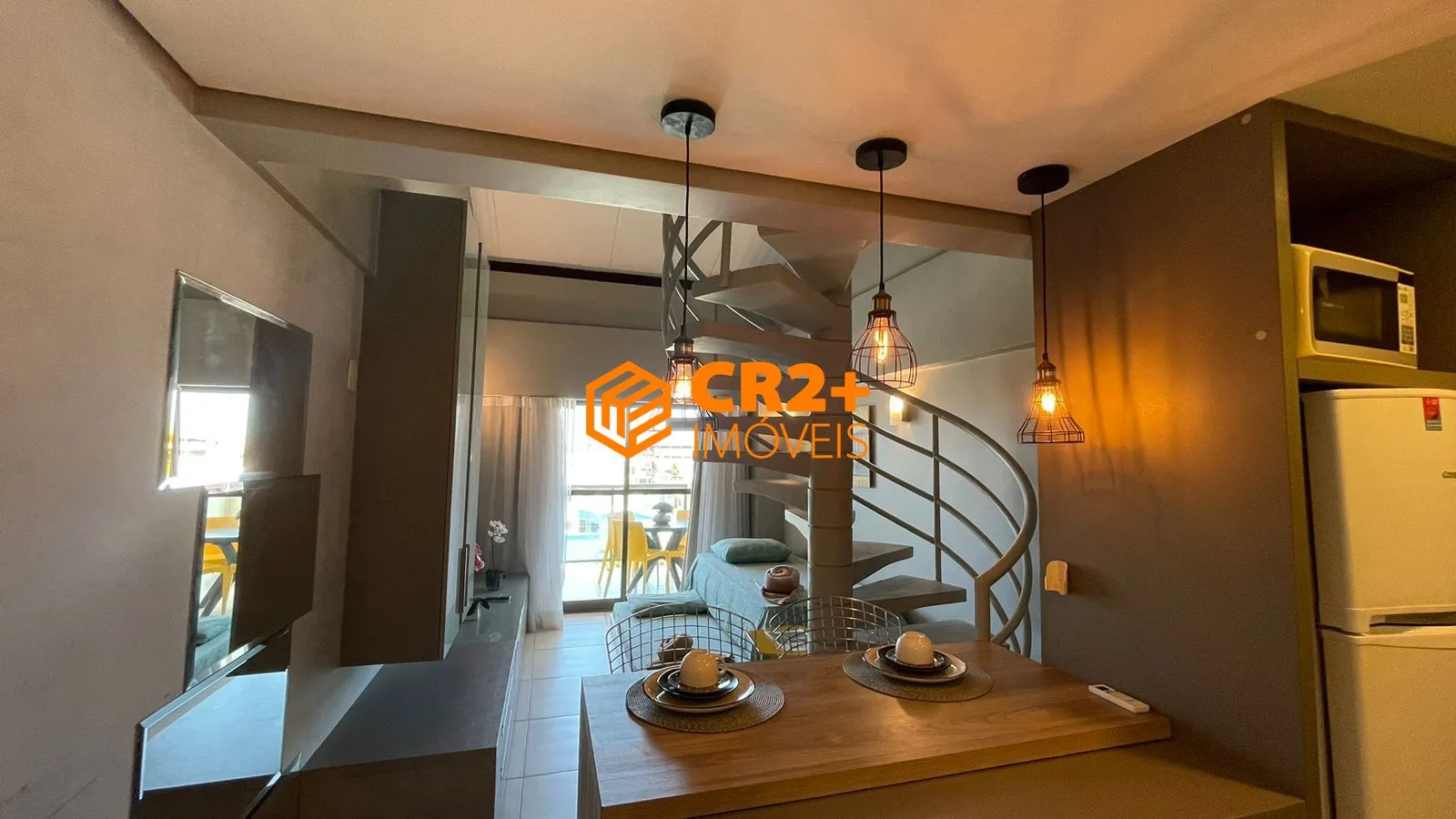 Imagem Vendo Flat com loft 54m² - 2 quartos em Porto de Galinhas MOBILIADO com Varanda