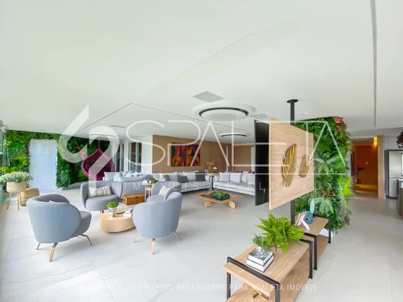 Imagem Luxuoso apartamento garden com 471 m² incrivelmente mobiliado à venda em Riviera de São Lourenço