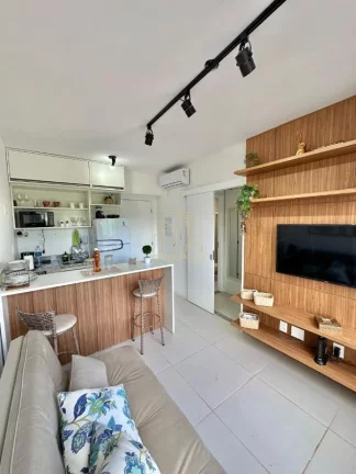 Imagem Excelente apartamento decorado de alto padrão quarto e sala a venda na Barra