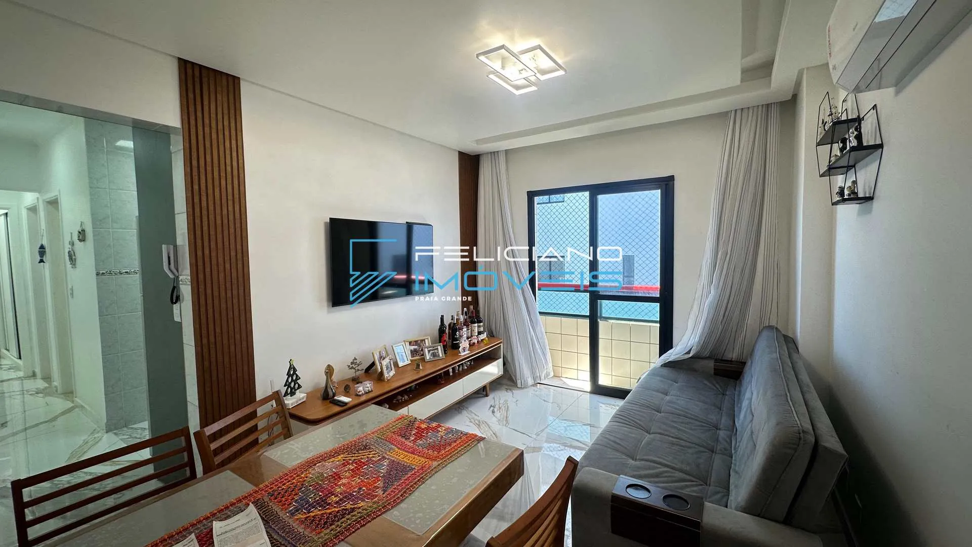 Imagem Apartamento com 2 quartos, Balneário Maracanã, Praia Grande - R$ 450 mil, Cod: 7200