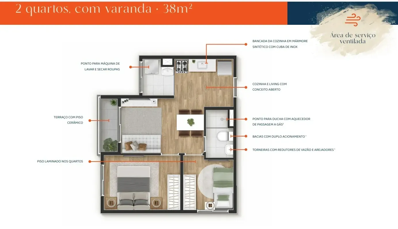 Imagem Apartamento com 2 Quartos à Venda, 40 m² em Vila Isa - São Paulo