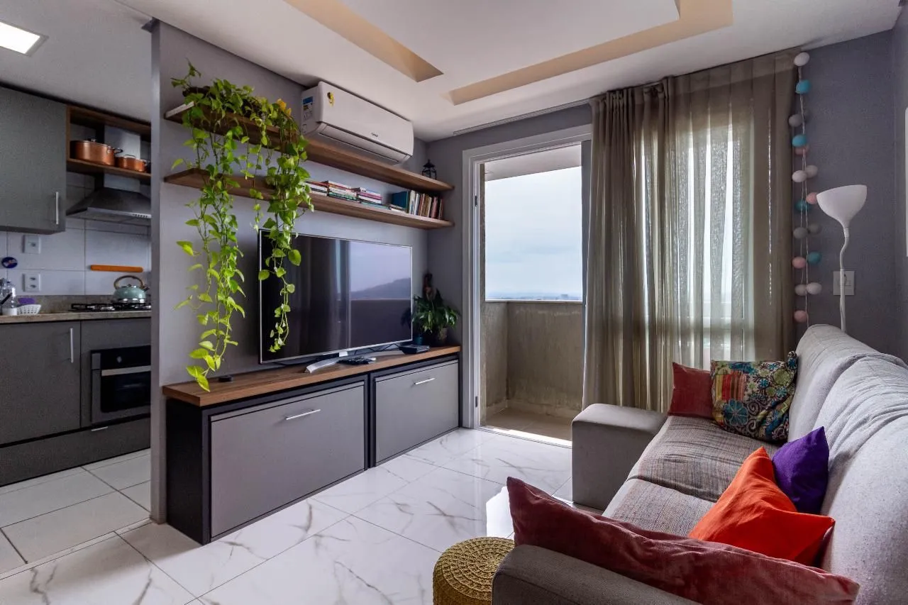 Imagem Apartamento de 1 dormitório mobiliado no pornto mais alto do Petrópolis,