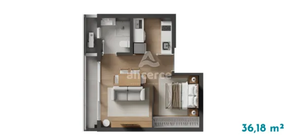 Imagem Stúdio à venda - 1 dormitório I 31,52m² - Coqueiros, Florianópolis/SC