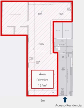 Imagem Loja com 124m² na República.