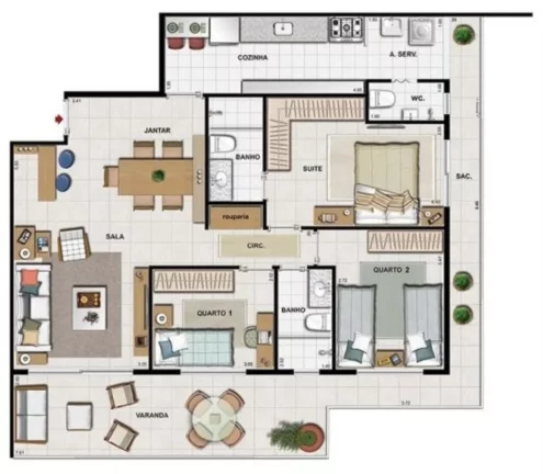 Imagem APARTAMENTO RESIDENCIAL em Rio de Janeiro - RJ, Recreio dos Bandeirantes