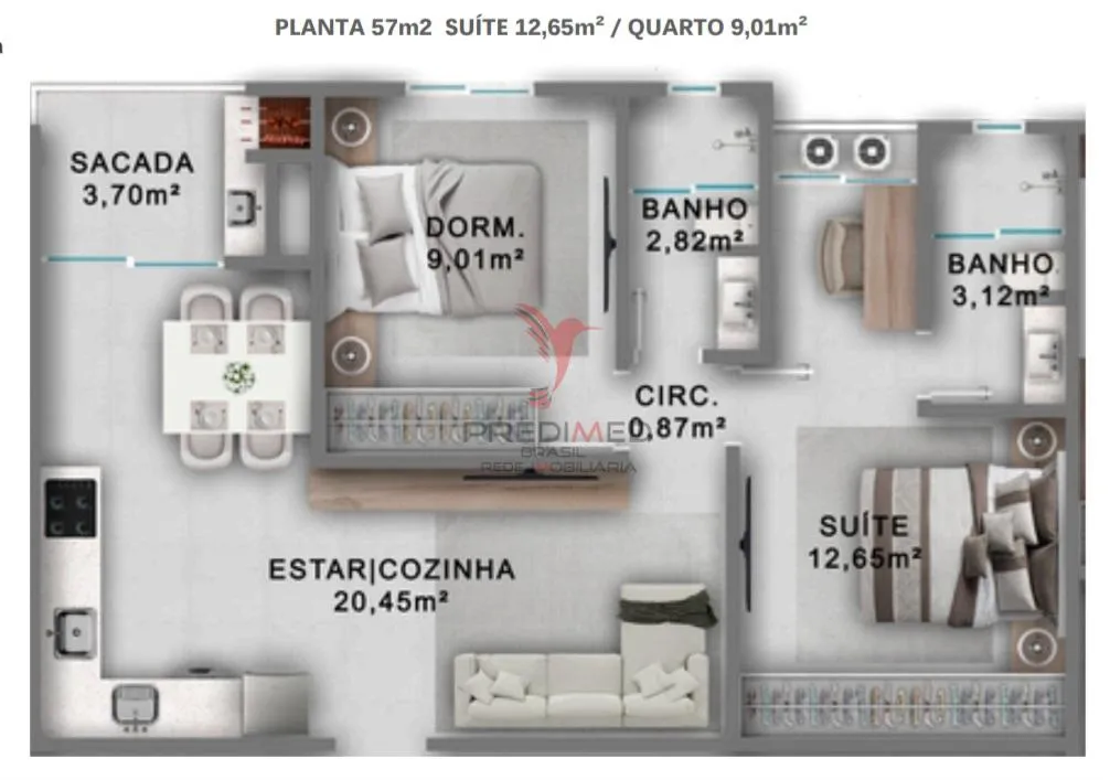 Imagem Apartamento na planta por apenas 580 mil