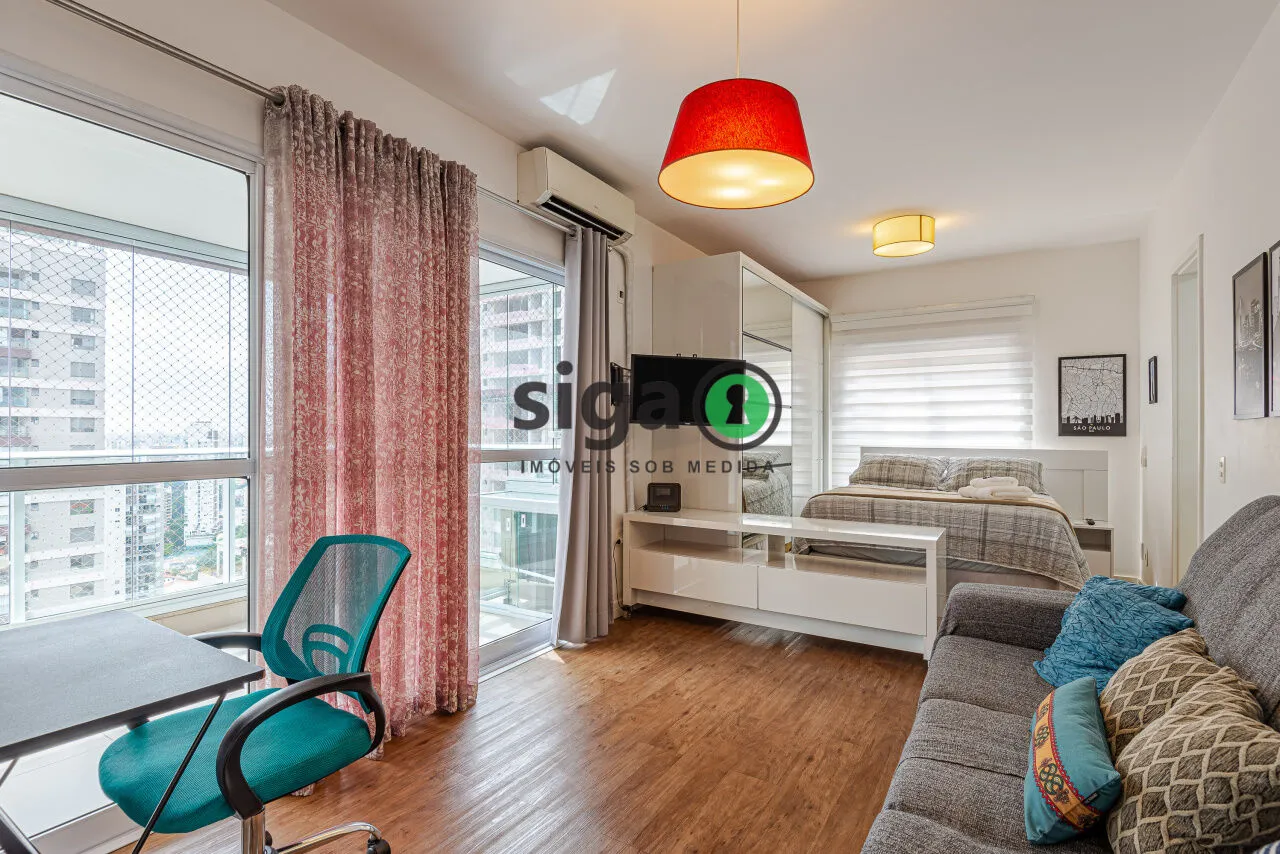 Imagem Studio de 45m² com Suíte | Mobiliado e Pronto para Morar | 300m do Metrô Ana Rosa!
