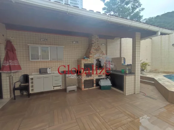 Imagem Sobrado duplex com 3 dormitórios, piscina, espaço gourmet e churrasqueira no bairro Campo Grande em Santos por R$ 1.060.000,00