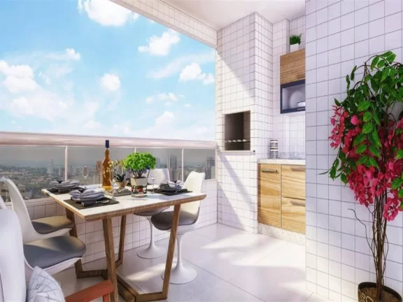 Imagem Apartamento com 2 dormitórios à venda, 63 m² por R$ 481.708,81 - Tupi - Praia Grande/SP