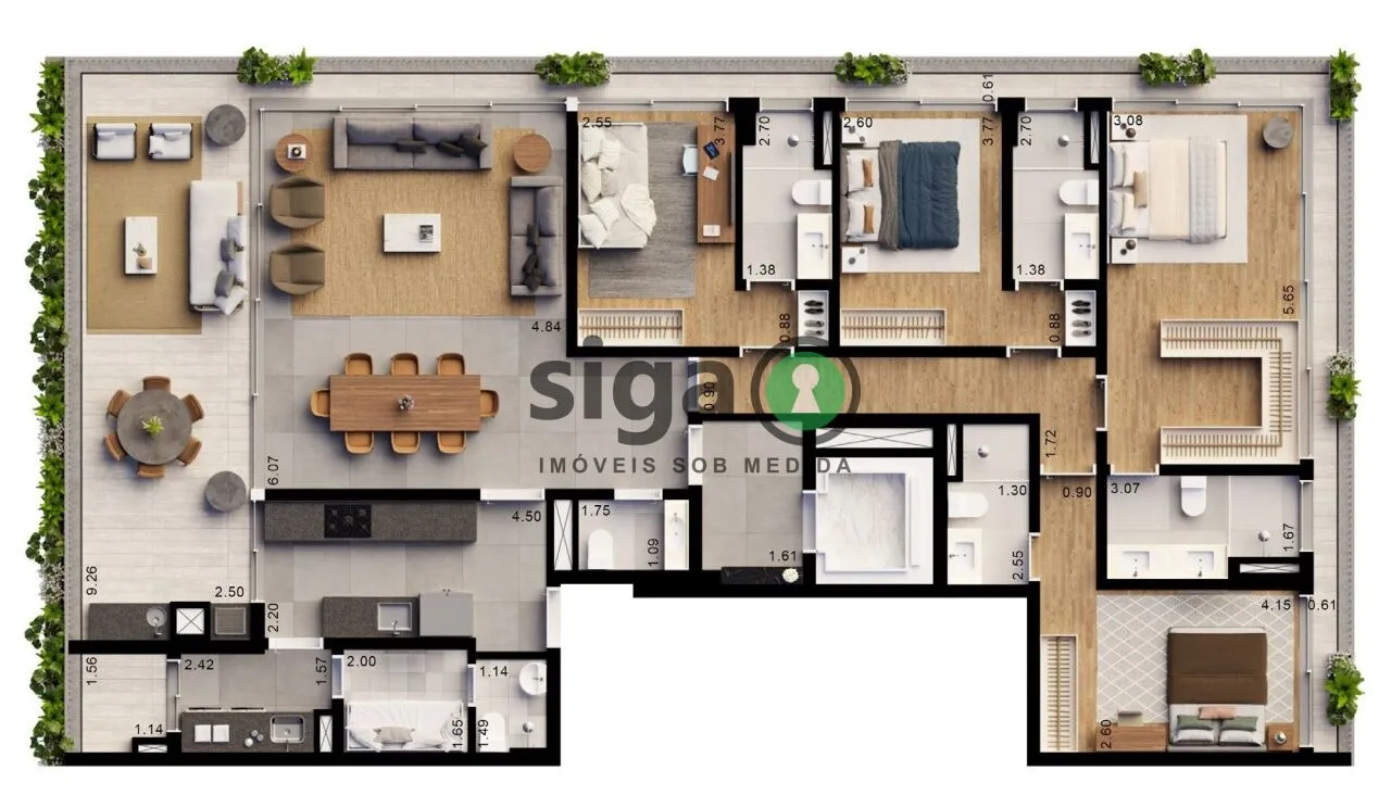 Imagem Apartamento de 205m² com 4 suítes no Alto de Pinheiros, exclusividade para poucos
