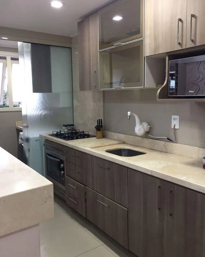 Imagem Apartamento 2 dorm, varanda integrada com churrasqueira no centro Cachoeirinha