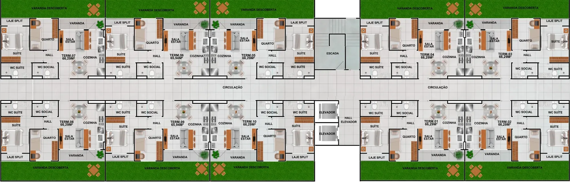 Imagem Apartamento com 2 Quartos à Venda, 66,29 m² em Cidade Universitária - Maceió