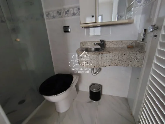 Imagem Apartamento com linda vista para o mar em Guarujá-SP, no Morro do Maluf: 3 quartos, 2 suítes, 2 salas, 3 banheiros, 1 vaga de garagem, 142m².