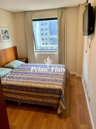 Imagem Flat disponível para locação no Mercure São Paulo Moema Times Square Hotel, com 58m², 2 dormitórios e 1 vaga
