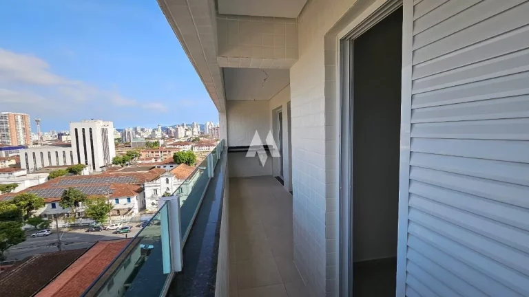 Imagem Apartamento novo à venda com 2 dormitórios e Lazer na cobertura no Macuco de Santos/SP
