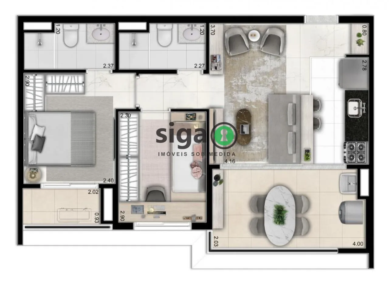 Imagem Apartamento a venda no Ipiranga-Metrô 2 dormitórios