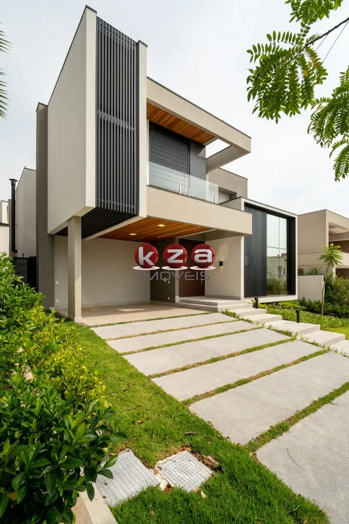 Imagem Imponente Casa de Luxo em Condomínio Alphaville Dom Pedro 3, Campinas-SP: 4 Quartos, 4 Suítes, 3 Salas, 6 Banheiros, 4 Vagas, 346m².