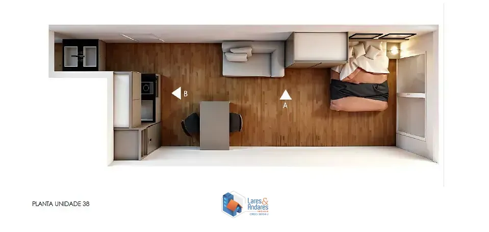 Imagem Studio para venda em Higienópolis com 1 quarto, 27m²