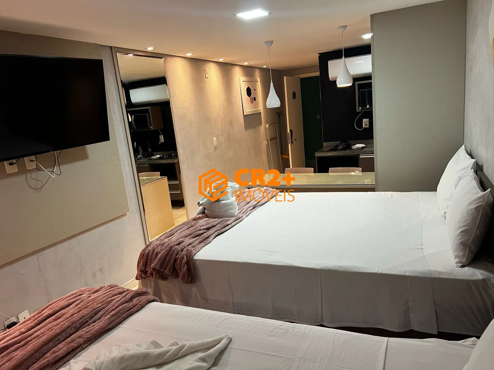 Imagem Vendo Flat 32m² em Porto de Galinhas MOBILIADO com Varanda gourmet no TÉRREO