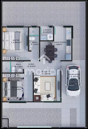 Imagem Casa com 1 quarto, Itacolomi - Balneário Piçarras