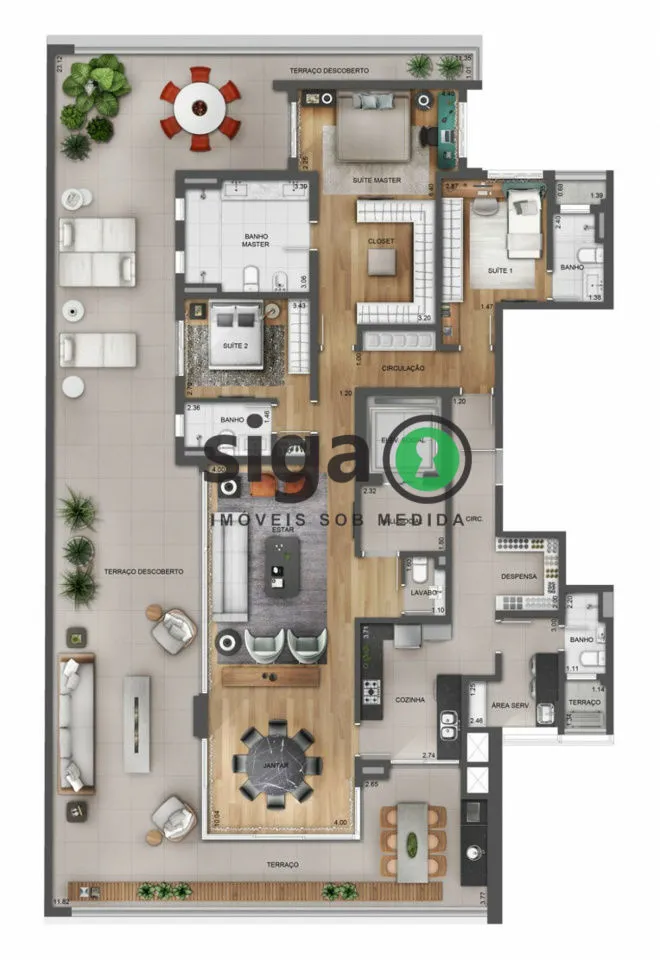 Imagem Apartamento Garden para venda no Jardins - São Paulo SP