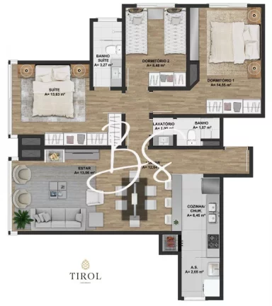 Imagem APARTAMENTO RESIDENCIAL em GRAMADO - RS, Rua Merano, 200 - Tirol