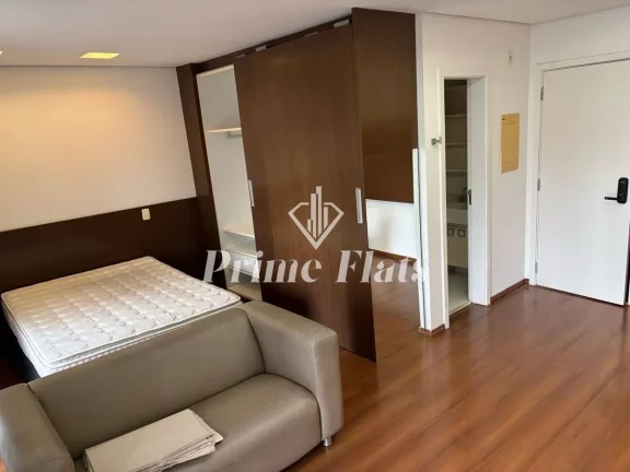 Imagem Flat disponível para locação no Condomínio Edifício Diogo Home Boutique na Vila Nova Conceição, com 48m², 1 dormitório e 1 vaga