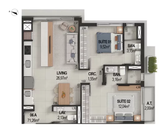 Imagem IT's - Fase 1 - Apartamento à venda no bairro Várzea - Itapema/SC