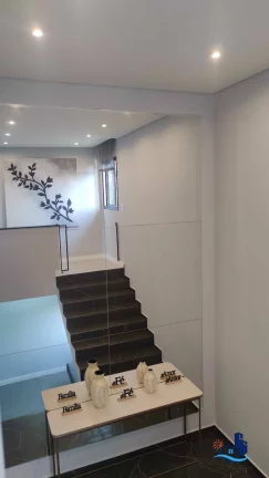 Imagem Sobrado com vista Mobiliado com Piscina Bal. Rivieira 100m Mar