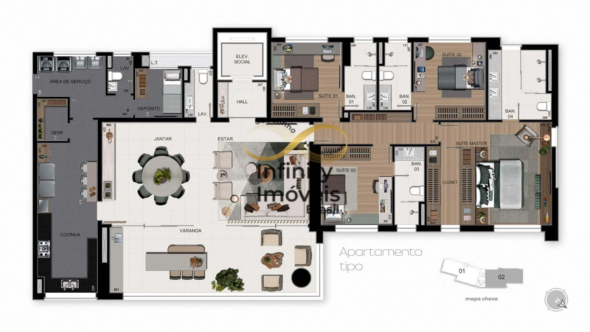 Imagem Denver - Apartamento à venda no bairro Vale do Sereno - Nova Lima/MG