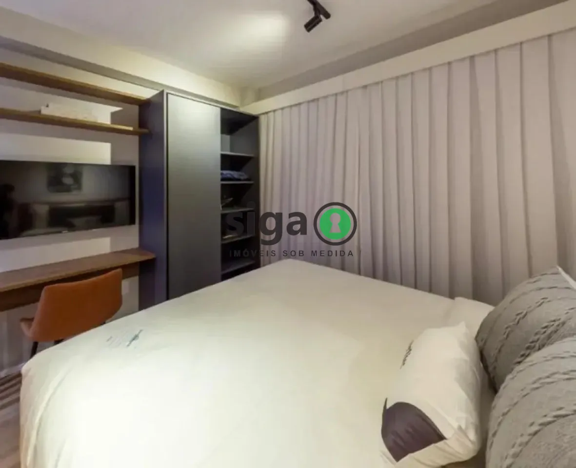 Imagem Apartamento com 2 Quartos à venda, 43m² - Indianópolis - Mobiliado