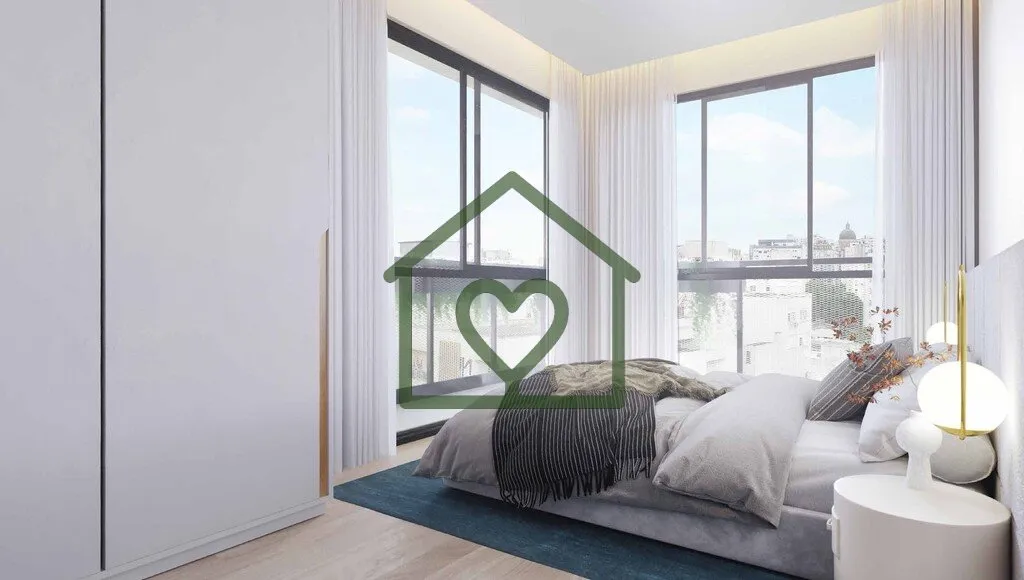 Imagem O Soul República une arquitetura, conveniência e gastronomia. Torre moderna com apartamentos studi...