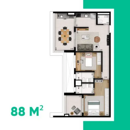 Imagem Apartamento com 2 Quartos à Venda, 81 m² em Vila Clementino - São Paulo